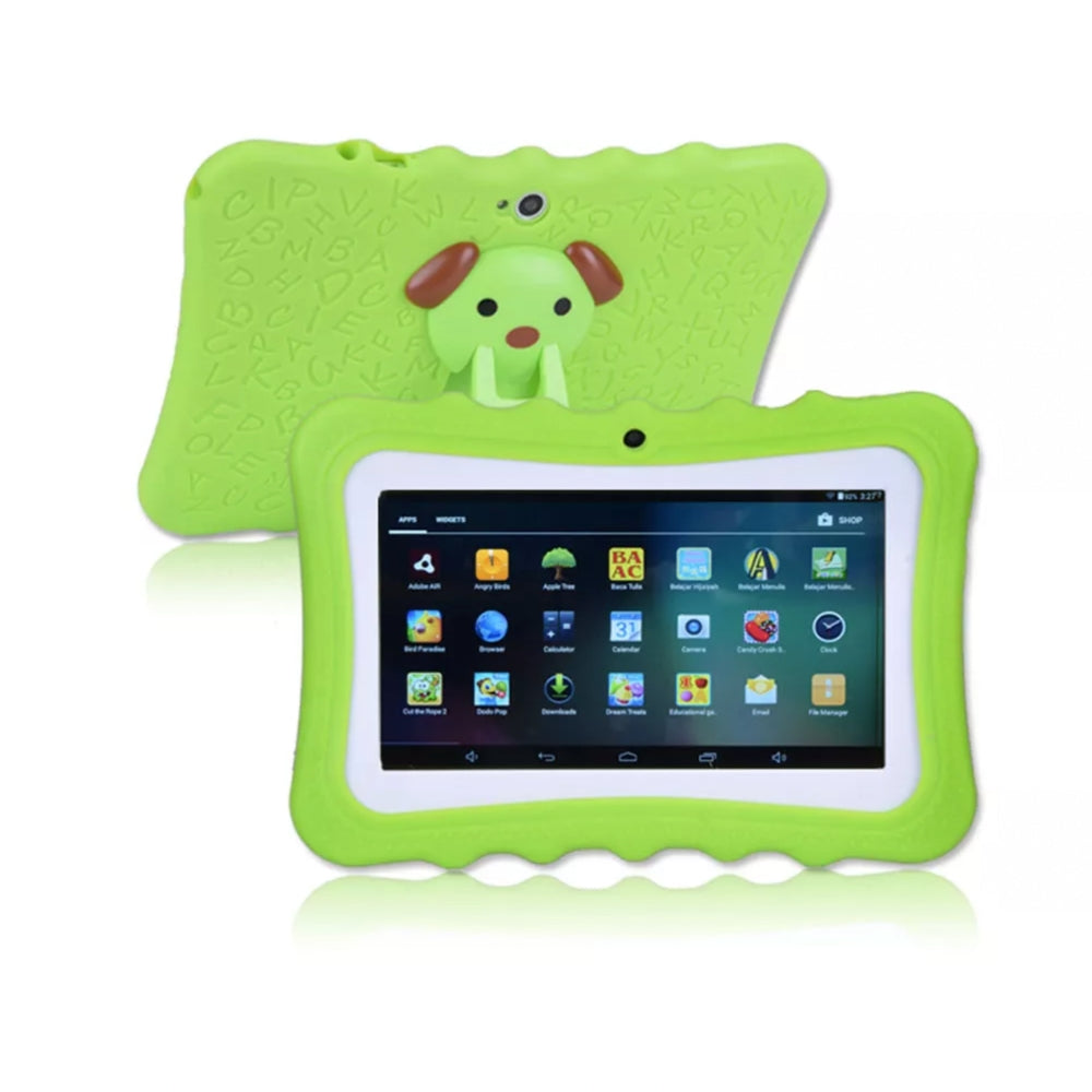 Tablette Pour Enfants Robuste 7 Pouces Avec Écran Protecteur Et Contenu Éducatif Et Ludique Tablets Electro Paris Vert
