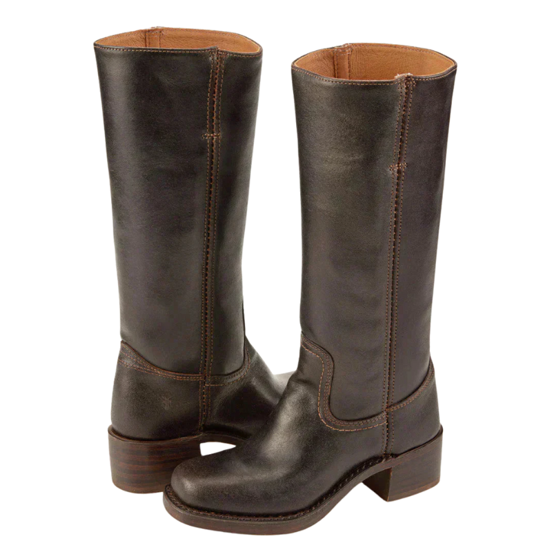 Bottes Classiques Pour Femme À Talon Bloc – Style Intemporel Et Artisanat Durable Black Friday Deal Women Boots Electro Paris Brun foncé 36