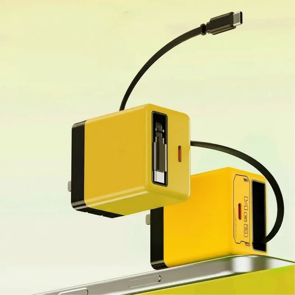 Chargeur USB C 35W À Double Ports Avec Design Rétractable Pour Appareils Mobiles Et Tablettes Chargers & Power Adapters Electro Paris