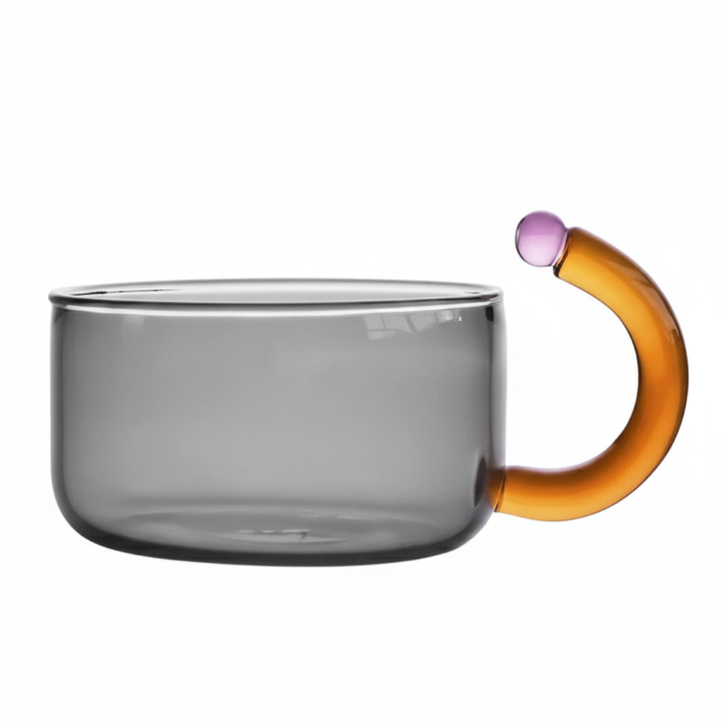 Théière En Verre Moderne Avec Tasse Et Détails Néon Inspirés De Tokyo Teapot Electro Paris