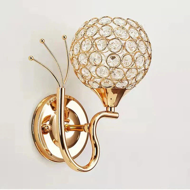 Applique LED en cristal avec design globe Wall lamps Electro Paris