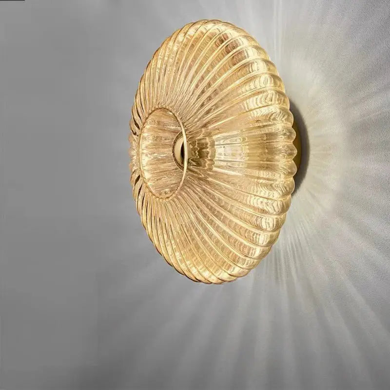 Applique Murale Moderne en Verre Opale – Plafonnier Nordique pour Couloir Éclairage mural Electro Paris Cognac Blanc