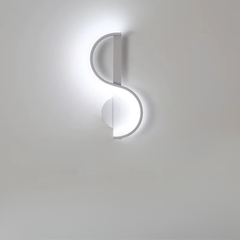 Applique murale LED moderne au design incurvé pour un éclairage chaleureux Wall lamps Electro Paris Blanc Blanc naturel