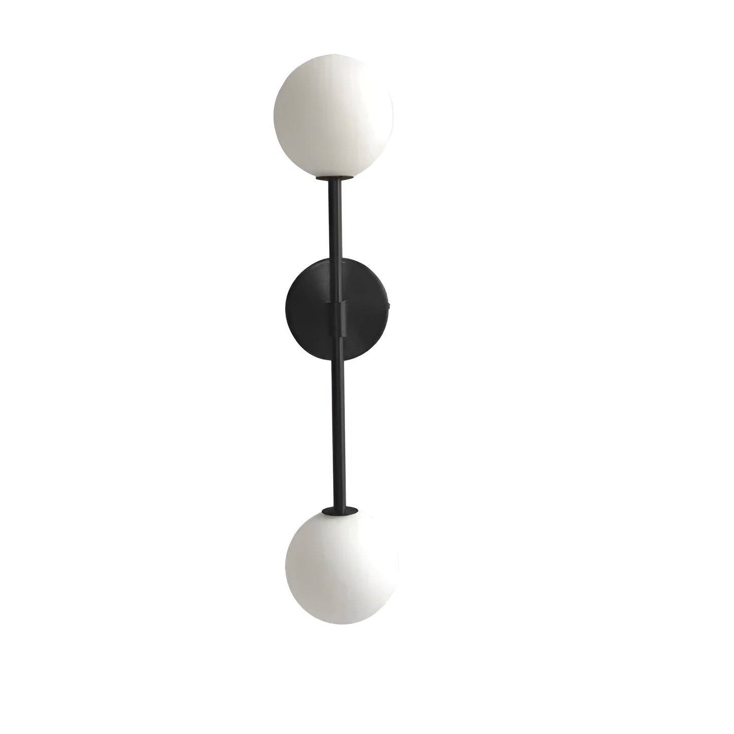 Applique murale LED moderne en forme de boule de verre pour chambres et salons Wall lamps Electro Paris Noir Blanc chaud