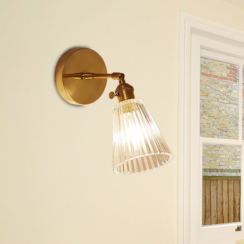 Applique murale en verre strié pour chambre et salle de bain Wall lamps Electro Paris