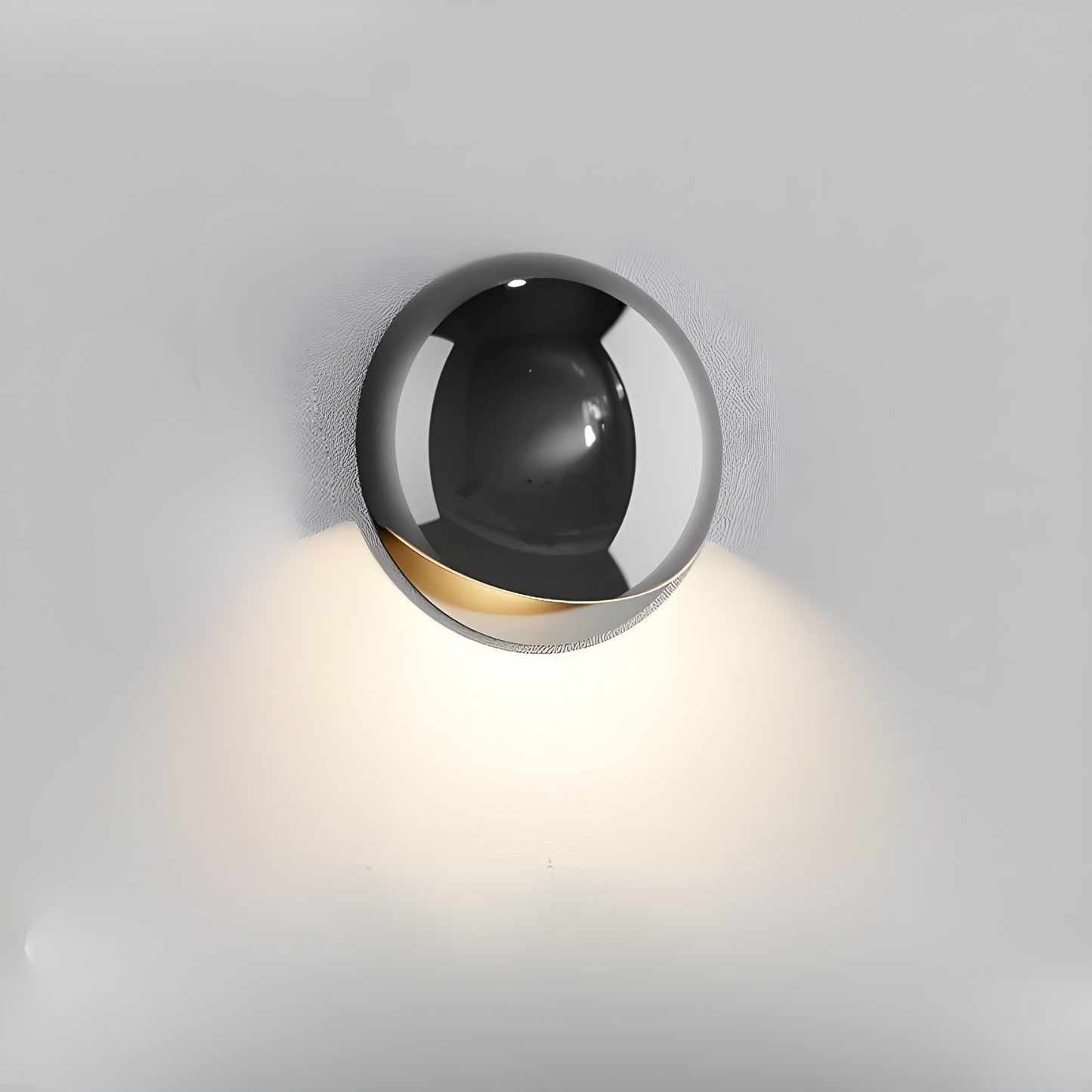 Applique murale ronde moderne pour escalier, pour un éclairage élégant Wall lamps Electro Paris Perle noire