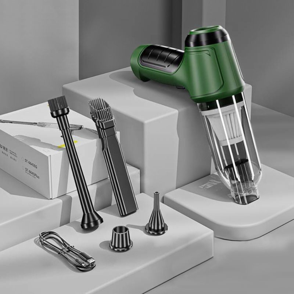 Aspirateur Voiture Sans Fil Puissant – Nettoyage Efficace et Pratique Aspirateurs Electro Paris Vert Foncé * Kit de Base