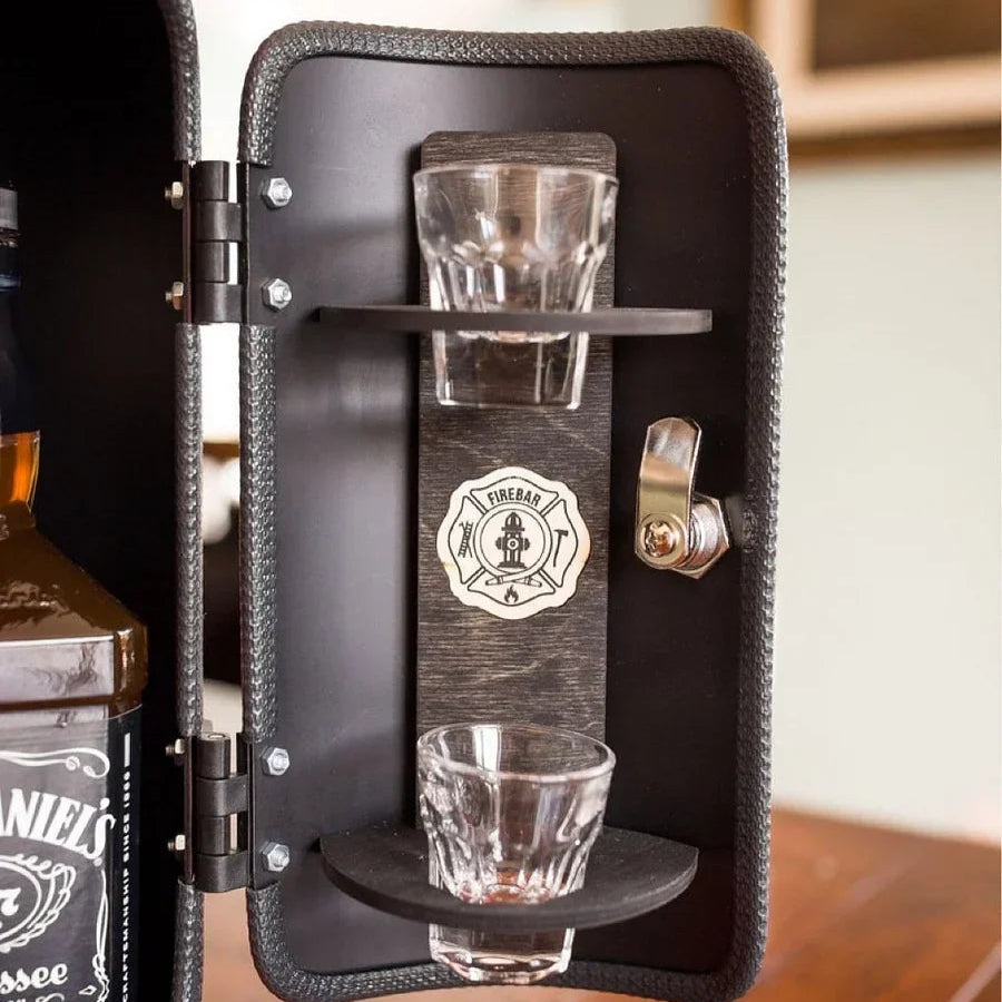 FireBar Mini Bar Caché – Rangement de Boissons dans un Extincteur Stylé Bar anti-incendie Electro Paris