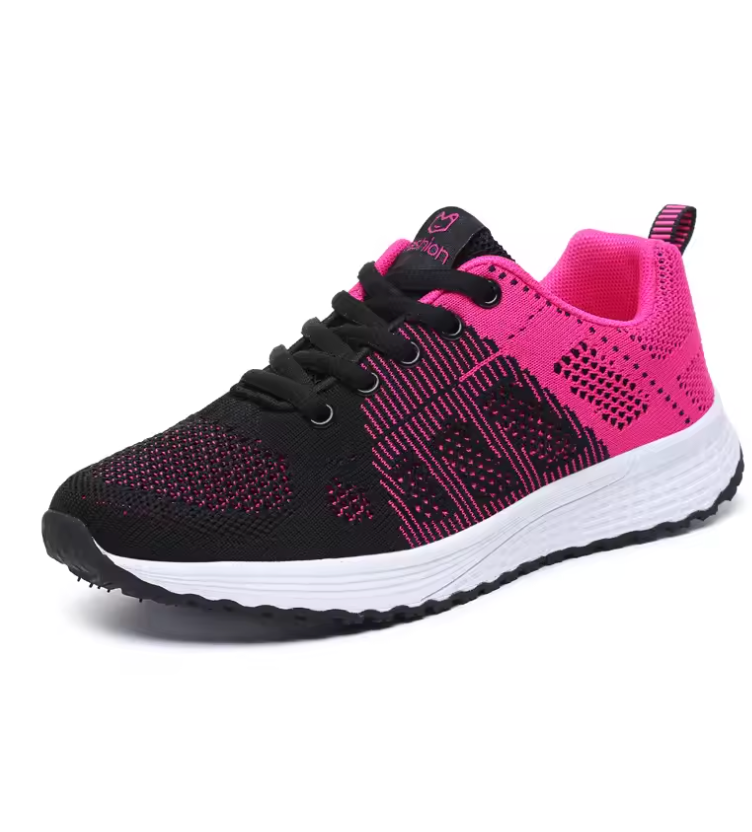 Chaussures de Marche Orthopédiques pour Femme – Baskets Légères et Respirantes pour un Confort Quotidien Baskets Electro Paris Noir rose 36