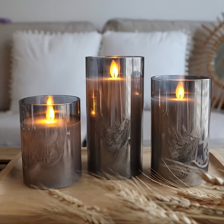 Bougie LED Flamme Vacillante Électrique - Ensemble de 3 pour Ambiance Sécurisée Bougies LED Electro Paris
