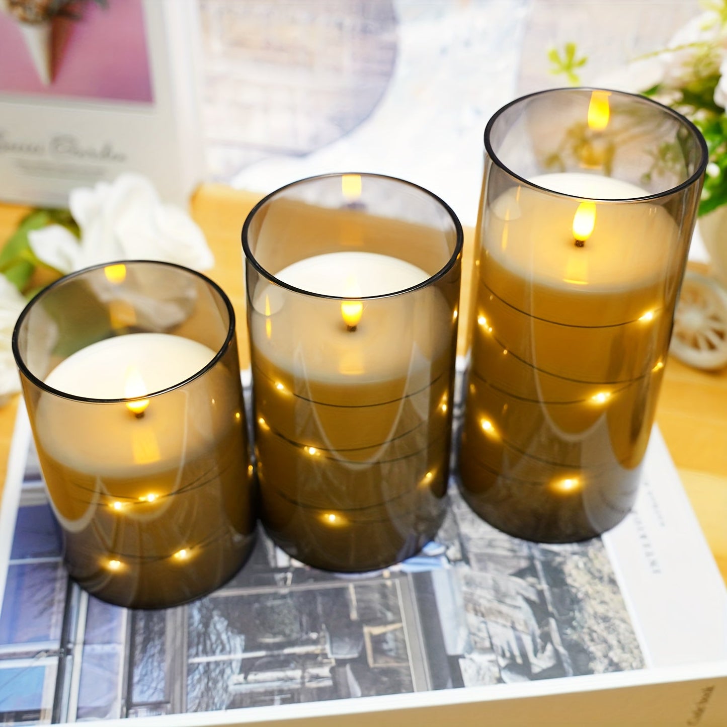 Bougies LED Étoile avec Télécommande – Décoration Lumineuse pour Fêtes Bougies LED Electro Paris