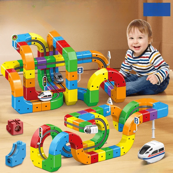 Circuit de Train 3D pour Enfants avec Train Rechargeable Electro Paris