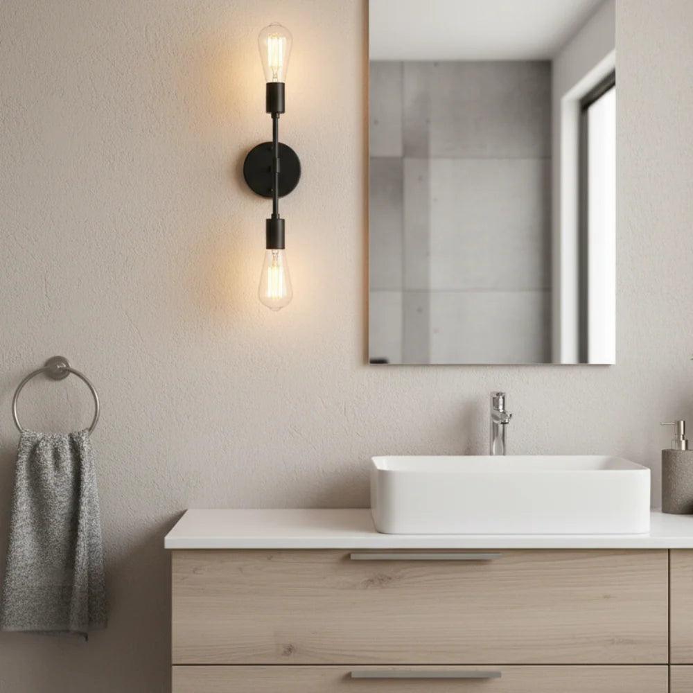 Applique Murale Intérieure Moderne – Luminaire Élégant en Noir, Argent ou Doré Appliques murales Electro Paris Noir