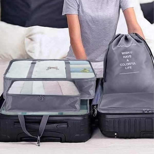 Ensemble Organisateur de Voyage 10 Pièces – Optimisez l’Espace de Votre Valise Bags Electro Paris