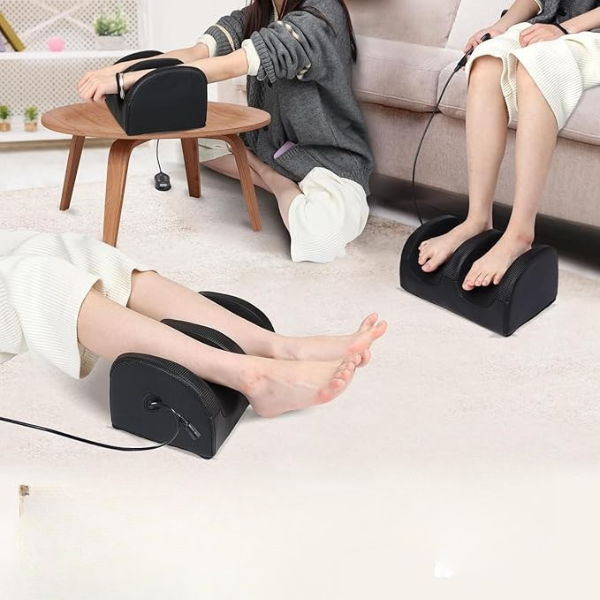 Masseur Pour Pieds Et Mollets – Massage Intelligent Par Pétrissage Avec Pression D’Air Et Chaleur Foot And Calf Massager Electro Paris