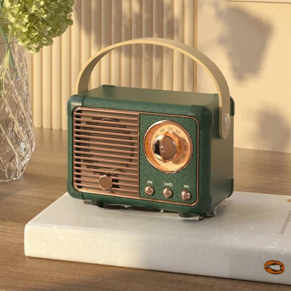 Enceinte Bluetooth Vintage Sans Fil