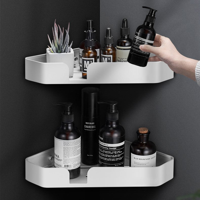 Lot d'Étagères de Douche d'Angle en Acier Inoxydable – Rangement de Salle de Bain Sans Perçage Étagères de salle de bain Electro Paris