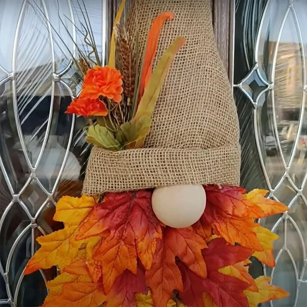 Décoration de Gnome Suspendu avec Citrouille – Suspension de Porte d'Automne pour Décor d'Halloween Décorations saisonnières Electro Paris