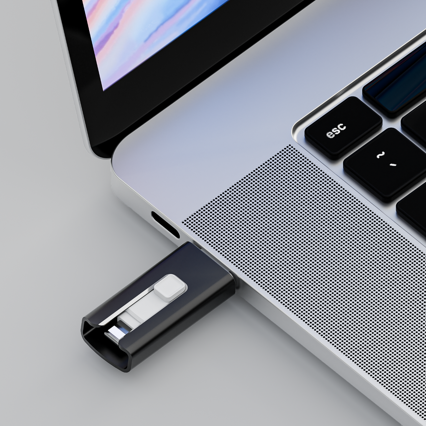 Clé USB 4-en-1 avec USB, USB-C, Lightning et Micro-USB – Transfert Rapide et Compact Clés USB Electro Paris