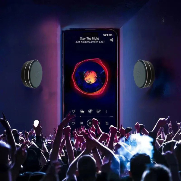 Haut-Parleur Sans Fil à Conduction Osseuse – Support Ventouse et Boucle Portable Bone Conduction Speaker Electro Paris