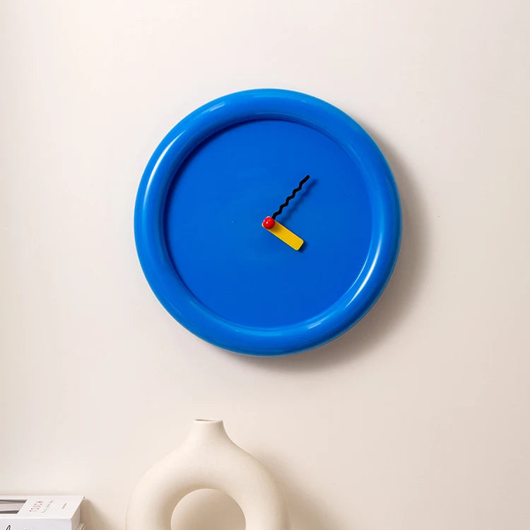 Horloge Murale Artistique Moderne pour Intérieurs Élégants Horloge murale Electro Paris Bleu