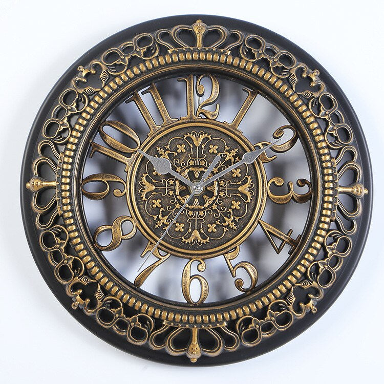Horloge Murale Vintage en Or Antique au Charme Classique Horloges murales Electro Paris Or