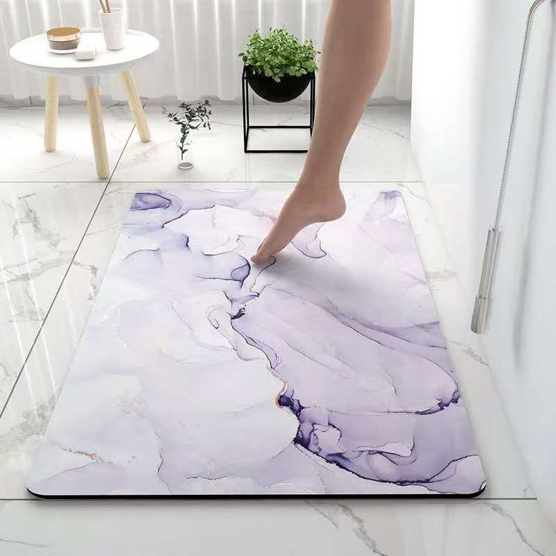 Tapis De Bain Antidérapant Et Super Absorbant Pour Salle De Bain, Douche Ou Spa Bath Mats & Rugs Electro Paris Violet