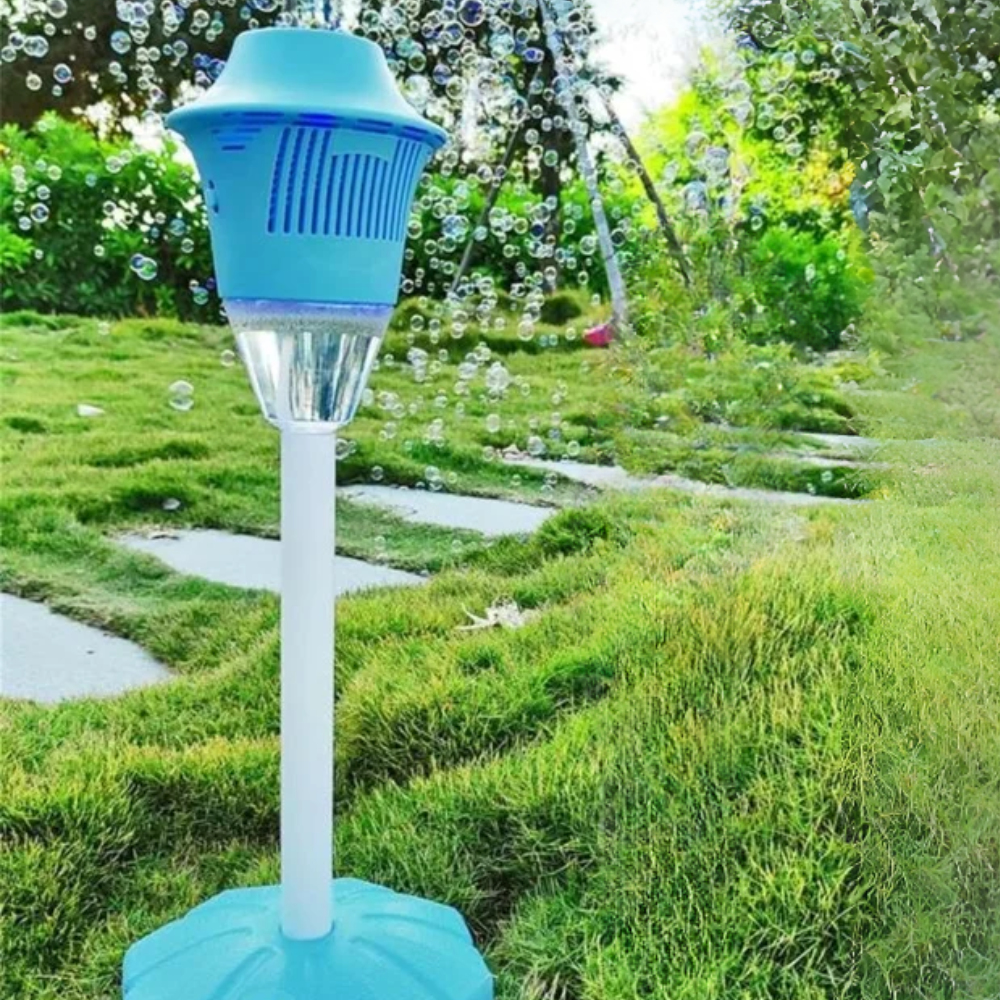 Ventilateur à Bulles Musical pour Enfants – Machine à Bulles Portable avec Lumières pour Fêtes Éclairage et ventilateurs de plafond Electro Paris Bleu