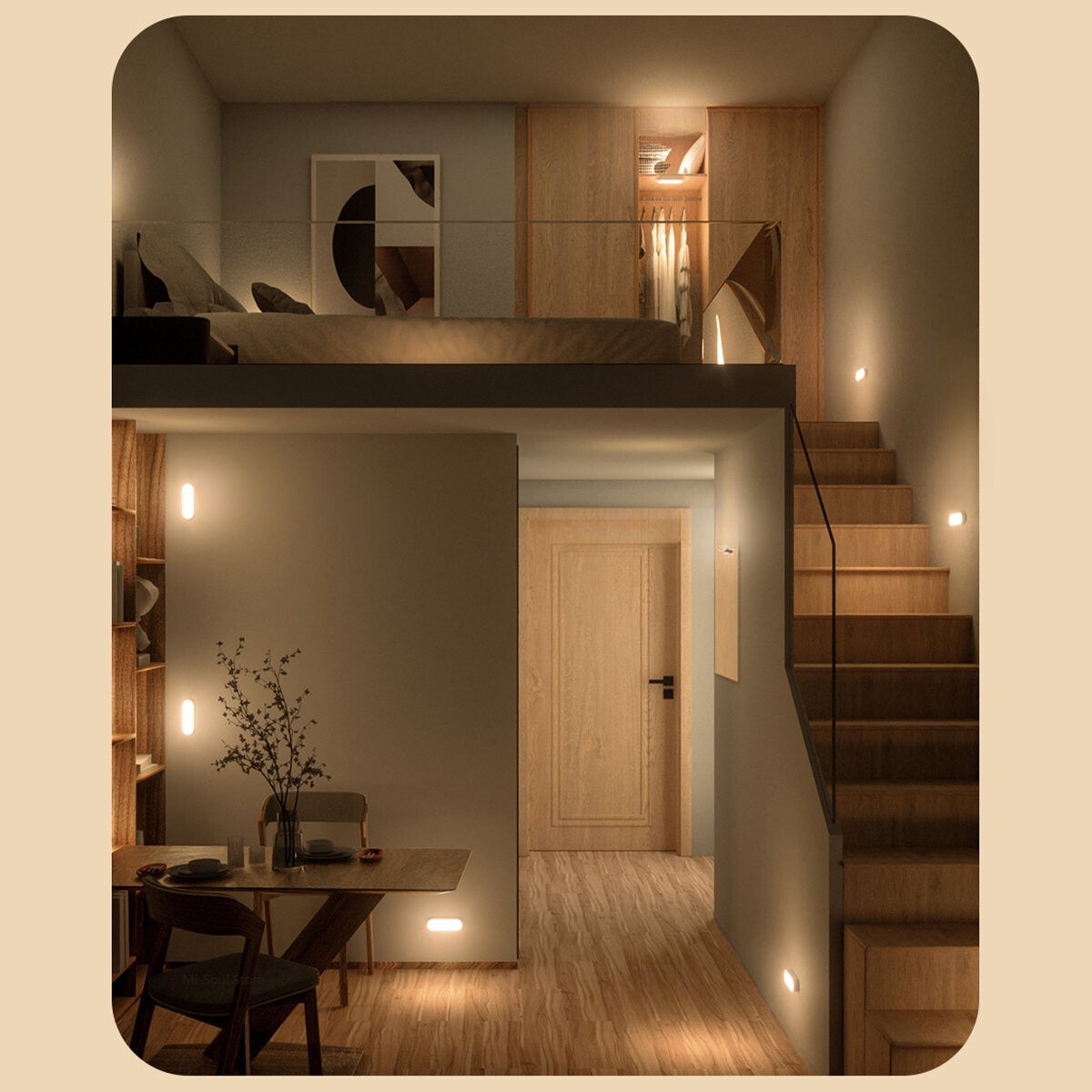 Lampe Murale à Capteur de Mouvement Rechargeable USB – Sécurité & Commodité Sans Fil Applique murale Electro Paris