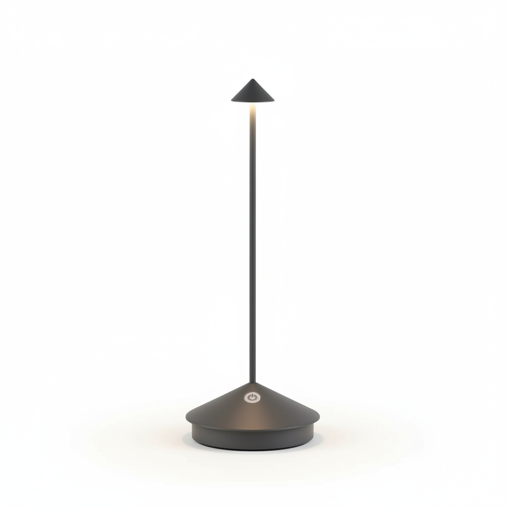 Lampe de Table Sans Fil Rechargeable – Éclairage Doux pour Intérieur et Extérieur Éclairage Electro Paris Gris Espace