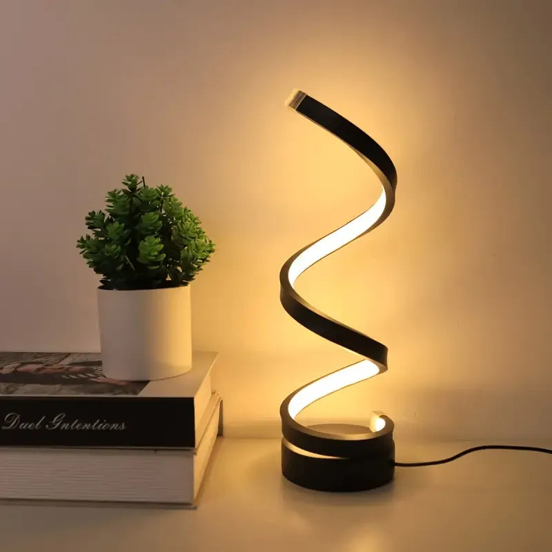 Lampe de Table Élégance Spirale Minimaliste pour Intérieurs Modernes Lampes de table Electro Paris