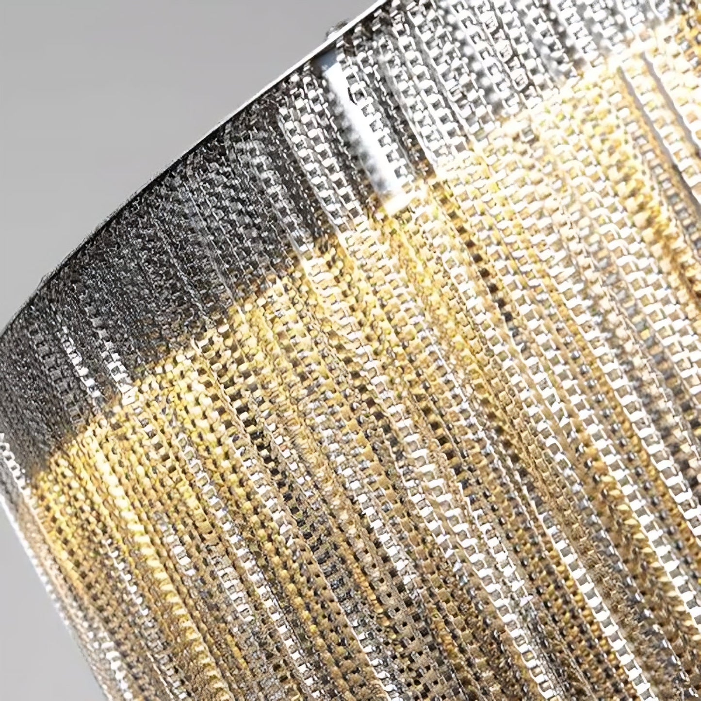 Chandelier Moderne en Acier Inoxydable à Franges – Suspension LED de Luxe Lampe suspendue Electro Paris