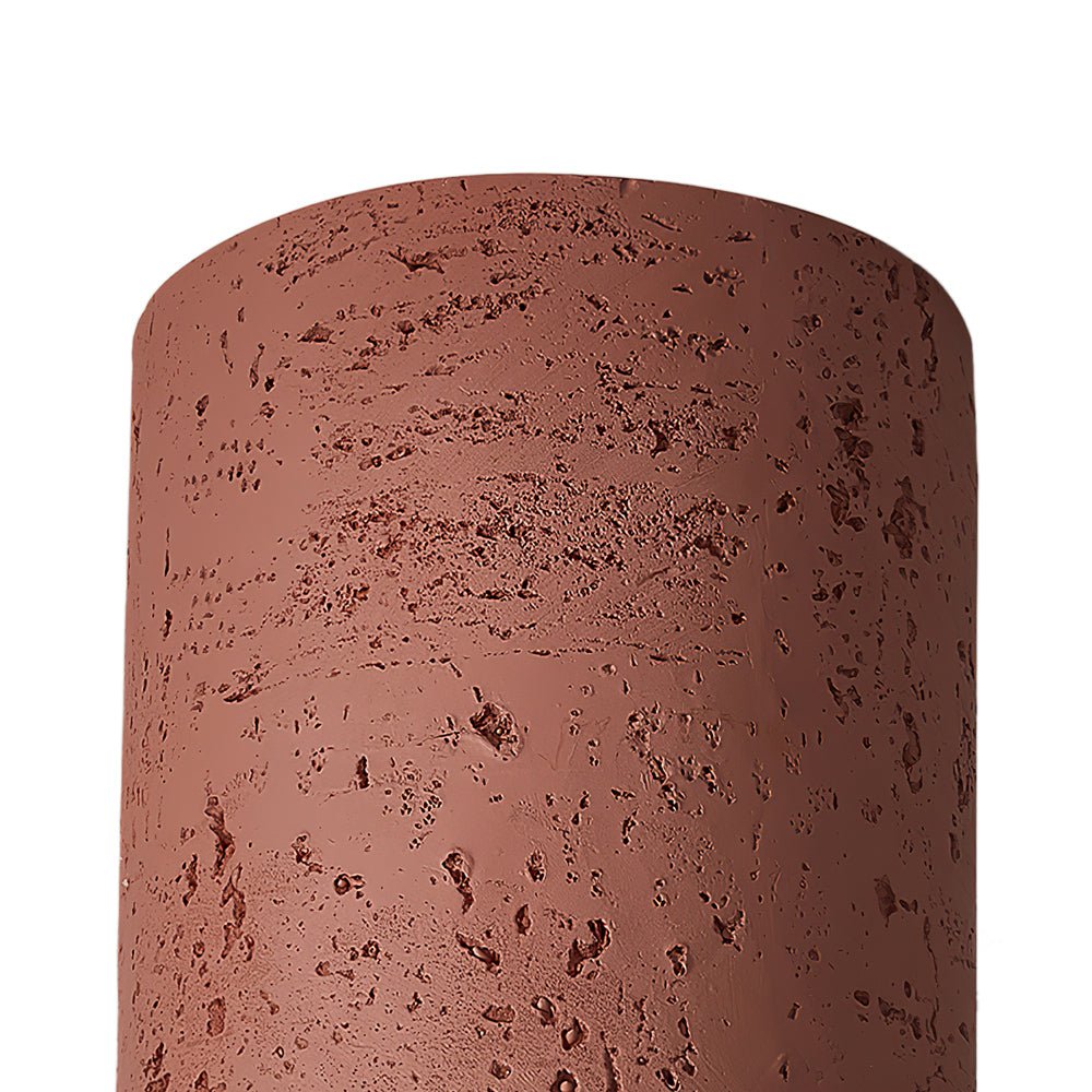 Plafonnier LED Cylindrique en Pierre au Design Wabi-Sabi Luminaires de plafond Electro Paris