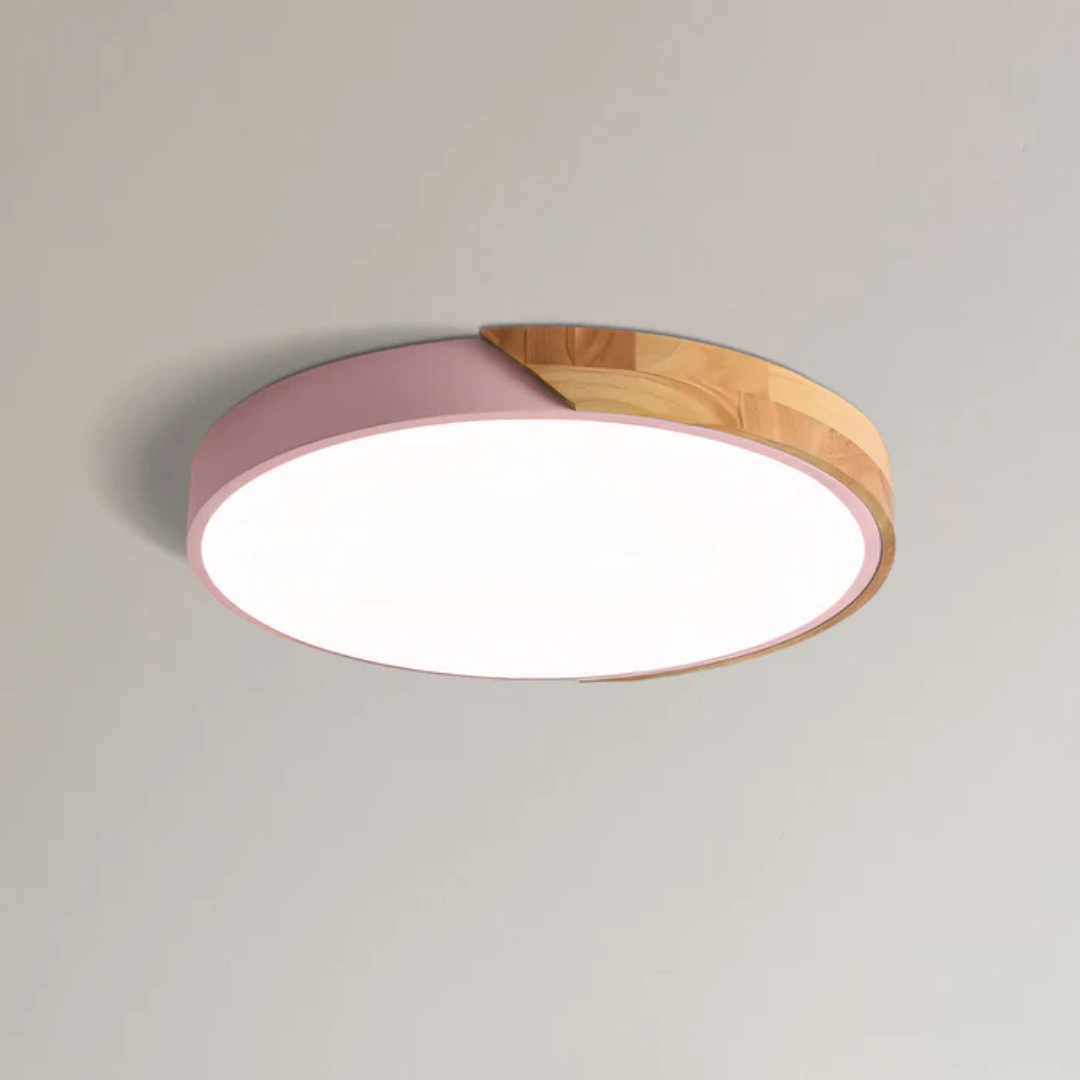 Plafonnier LED Minimaliste au Style Nordique Ceiling Lamp Electro Paris Rose D23 cm (12w) Standard