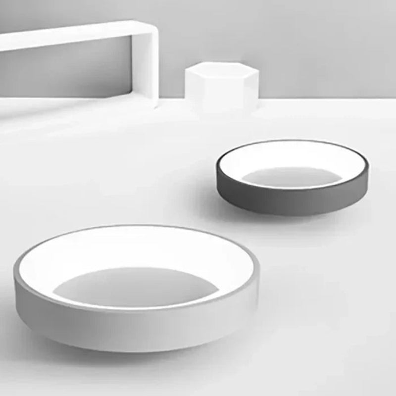 Plafonnier LED Ronde Design Scandinave en Aluminium et Acryl Ceiling Lamp Electro Paris