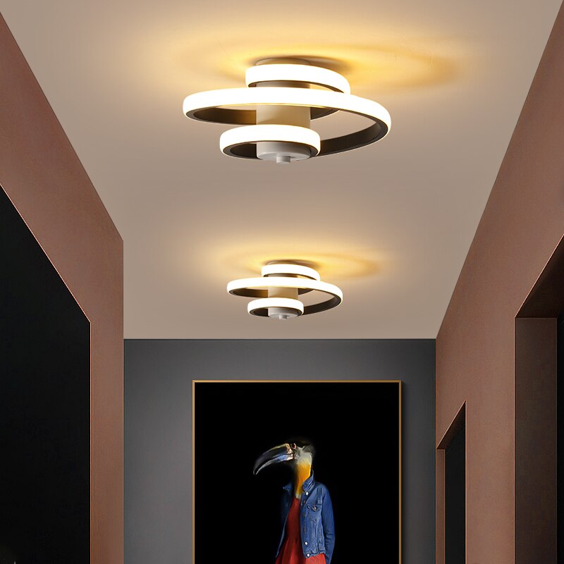 Plafonnier LED minimaliste moderne pour couloirs, chambres et salles de bains Ceiling Lamp Electro Paris