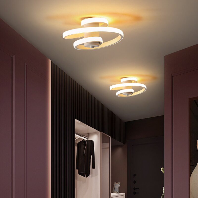 Plafonnier LED minimaliste moderne pour couloirs, chambres et salles de bains Ceiling Lamp Electro Paris