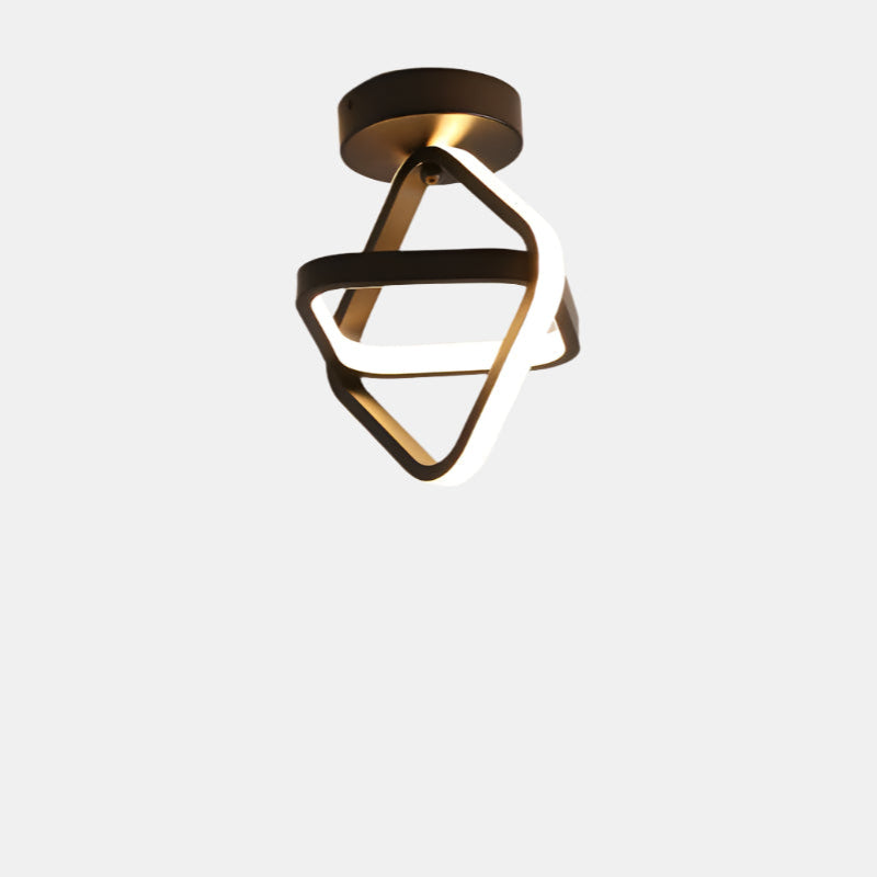 Plafonnier LED minimaliste moderne pour une utilisation en intérieur Wall lamps Electro Paris B-Noir-22W trois couleurs lumineuses