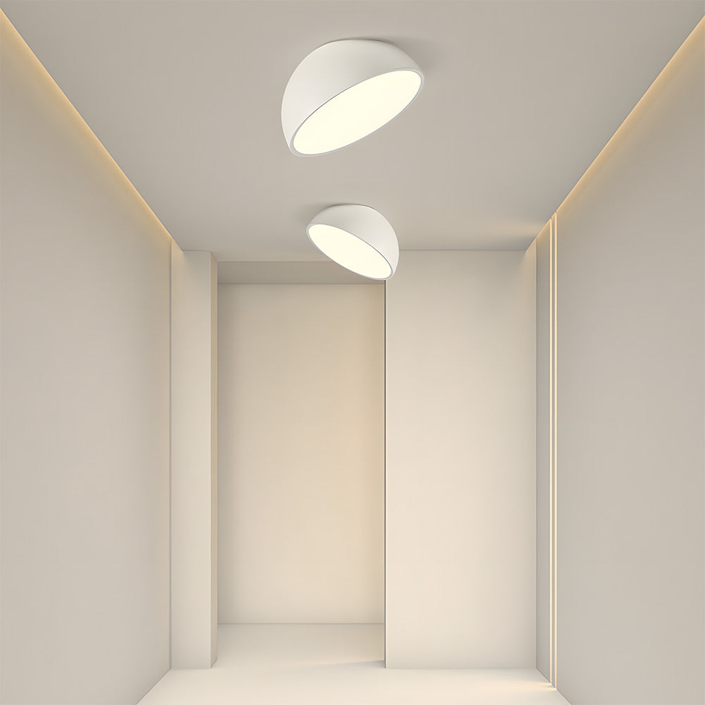 Plafonnier LED rond moderne Ceiling Lamp Electro Paris Blanc D20*H20cm Lumière chaude