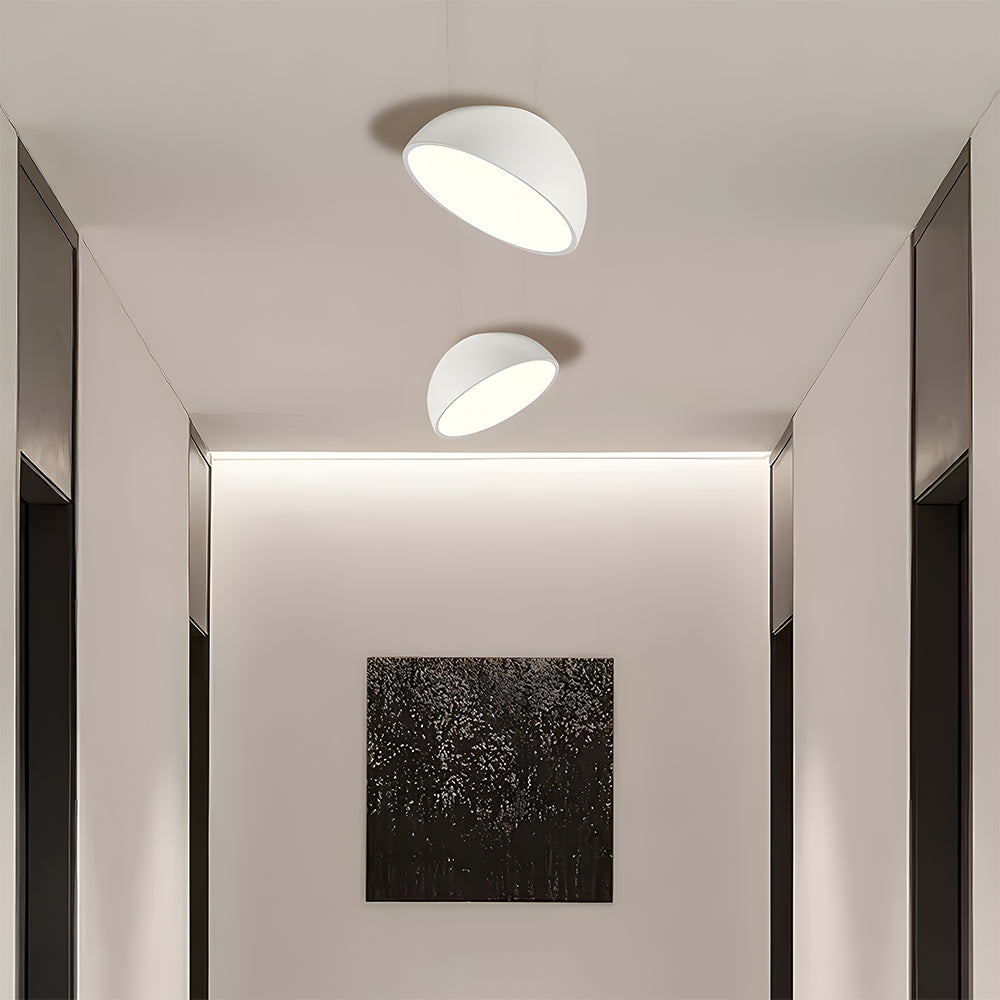 Plafonnier LED rond moderne Ceiling Lamp Electro Paris Blanc D20*H20cm 3 Changement de couleur à l'aide d'un interrupteur