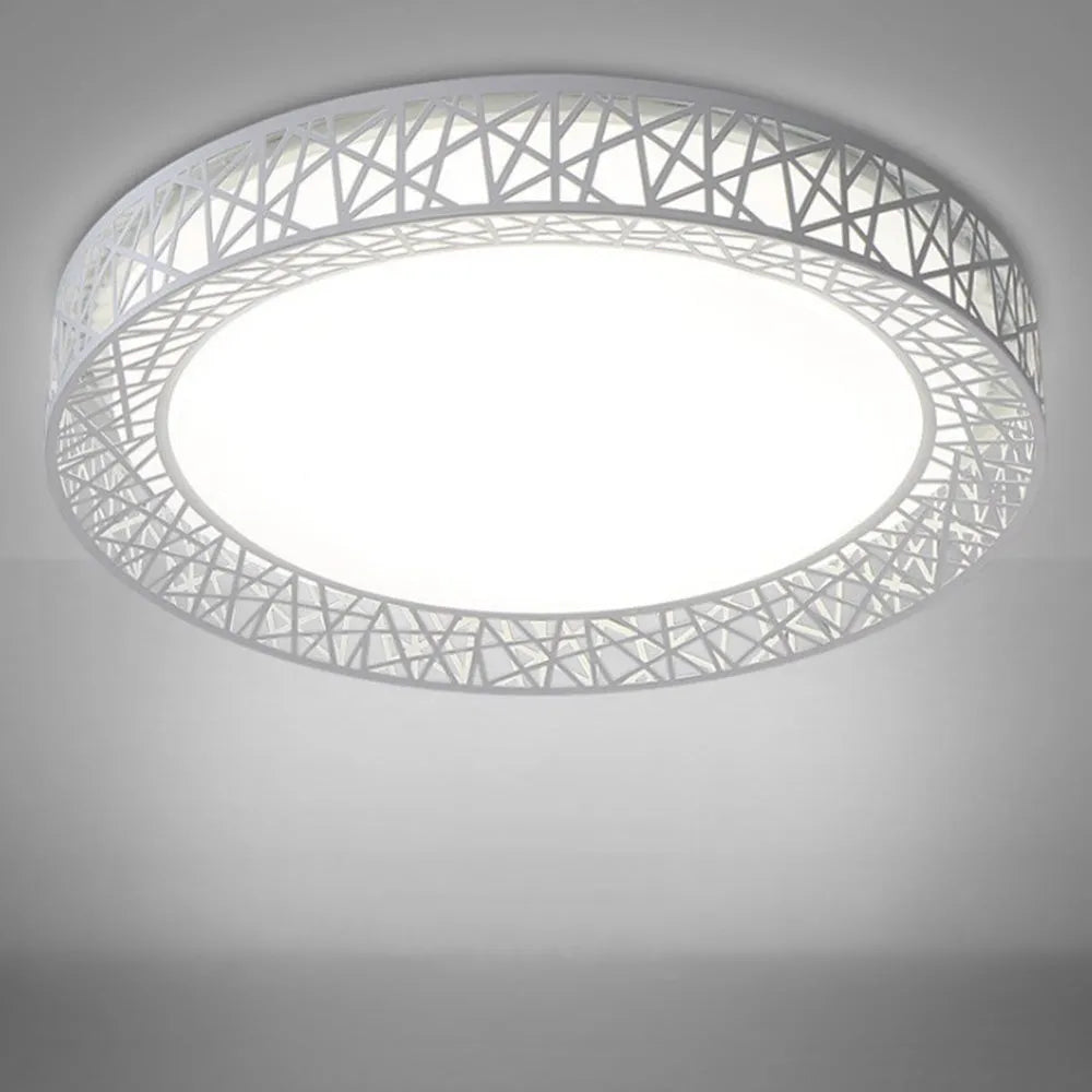 Plafonnier LED rond moderne pour plus de confort et de style Ceiling Lamp Electro Paris Blanc Dia 50cm x H 10cm Lumière blanche