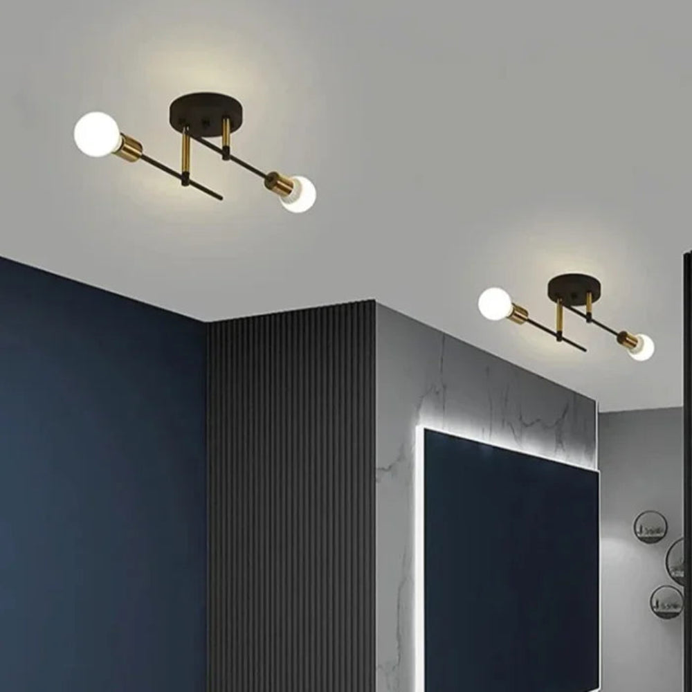 Plafonnier à double tête pour une décoration moderne et classique Ceiling Lamp Electro Paris