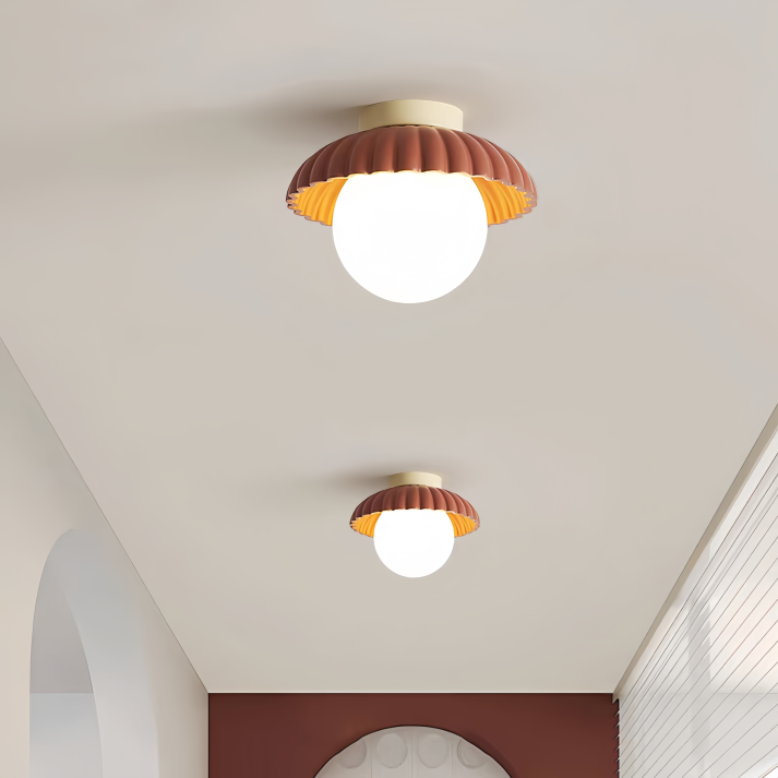 Plafonnier moderne avec bouton de fleur pour couloir et entrée Ceiling Lamp Electro Paris