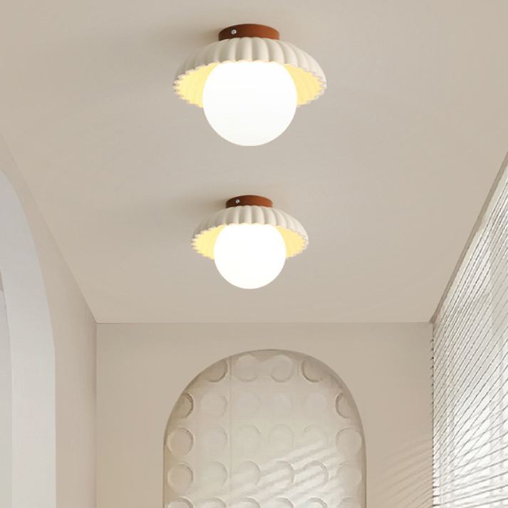 Plafonnier moderne avec bouton de fleur pour couloir et entrée Ceiling Lamp Electro Paris