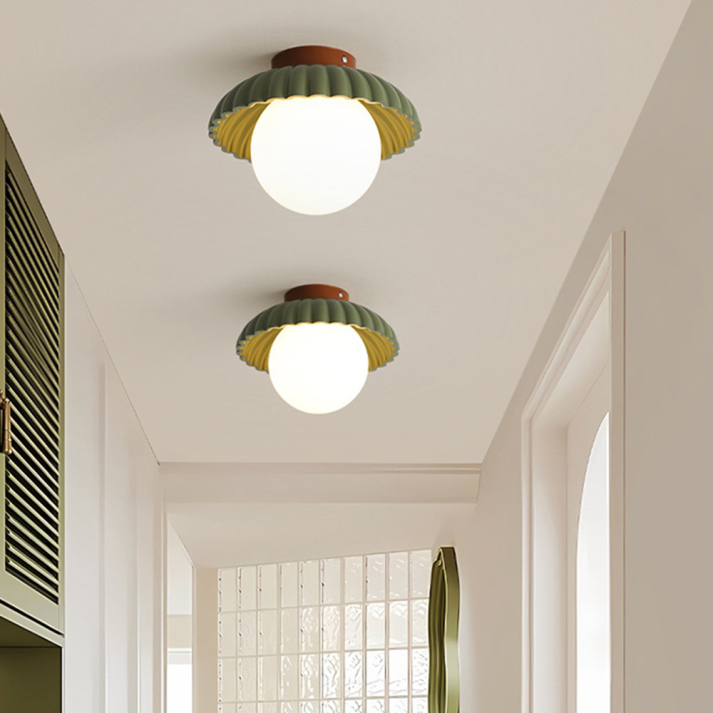 Plafonnier moderne avec bouton de fleur pour couloir et entrée Ceiling Lamp Electro Paris