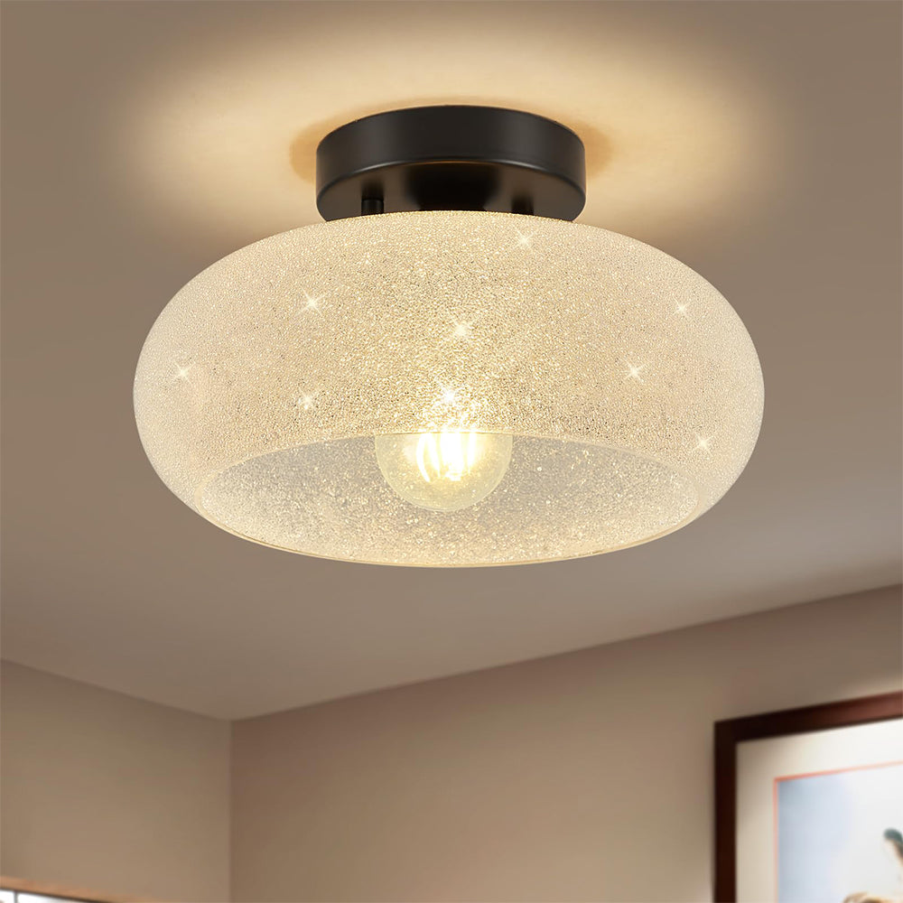 Plafonnier moderne avec verre et semi-montage Ceiling Lamp Electro Paris
