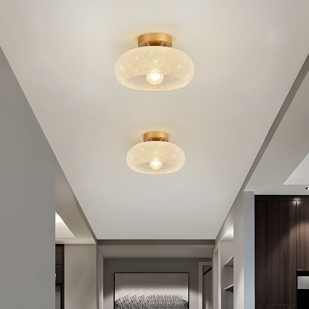 Plafonnier moderne avec verre et semi-montage Ceiling Lamp Electro Paris