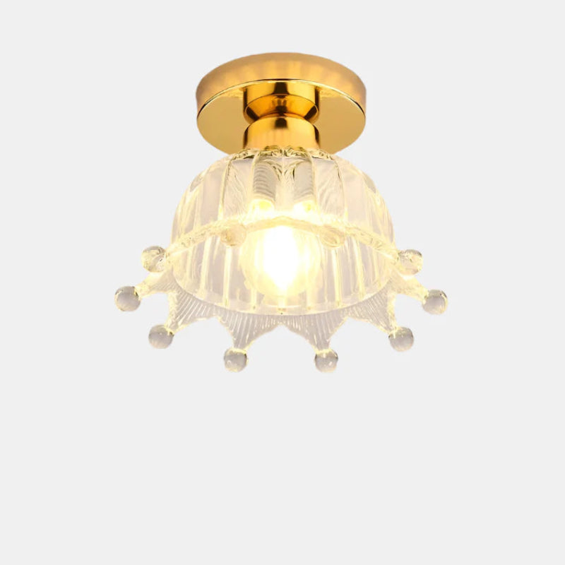 Plafonnier moderne en verre au design minimaliste Ceiling Lamp Electro Paris Style G