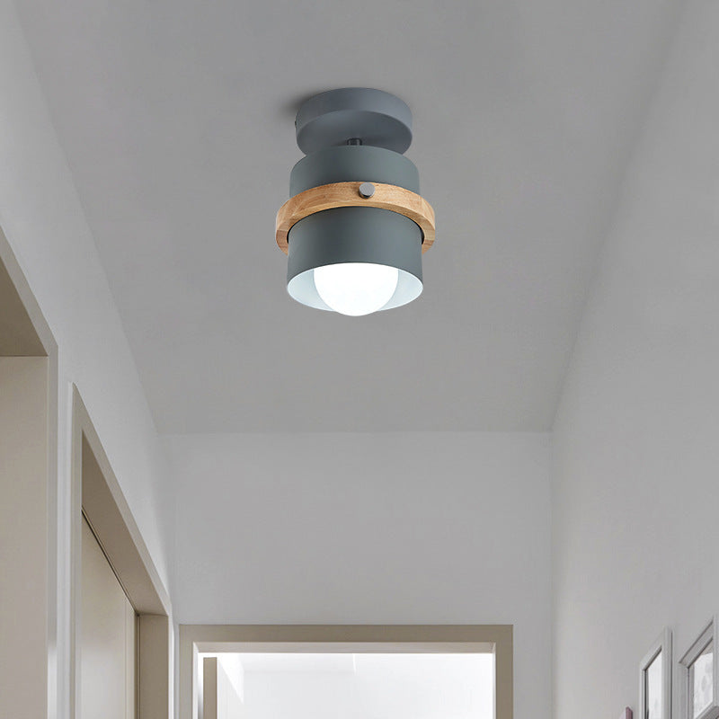 Plafonnier nordique moderne avec design cylindrique rotatif Ceiling Lamp Electro Paris