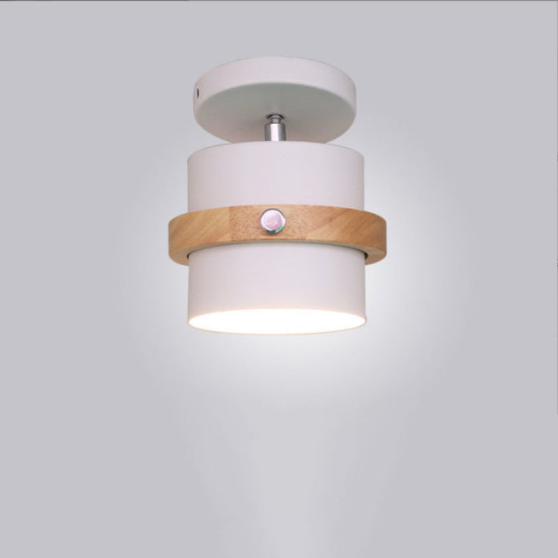 Plafonnier nordique moderne avec design cylindrique rotatif Ceiling Lamp Electro Paris